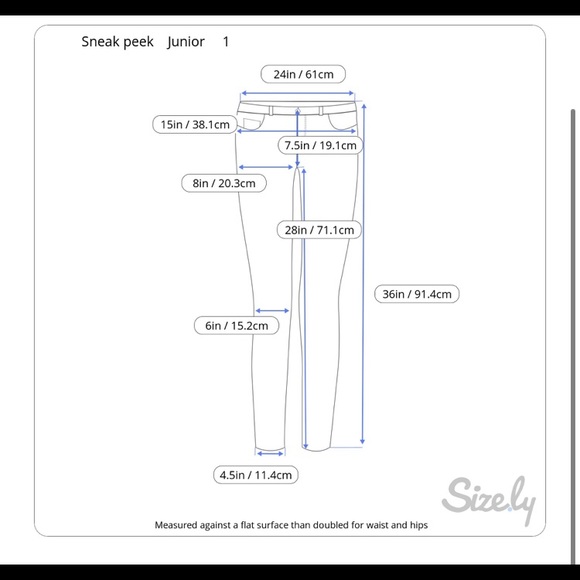 Sneak Peek Red Pattern Skinny Jeans Size 1 junior - Picture 8 of 8